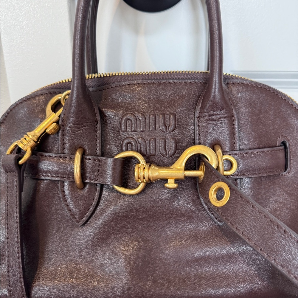Miu Miu Brown Leather Handbag - Picture 3 of 11